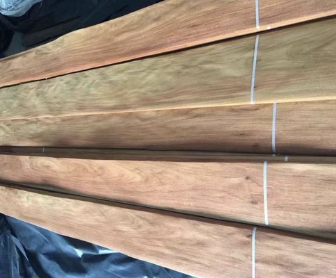 0.5m-2m / 2cm-2.44m / 2.45m-3.6m comprimento padauk da Birmânia Veneer de madeira natural