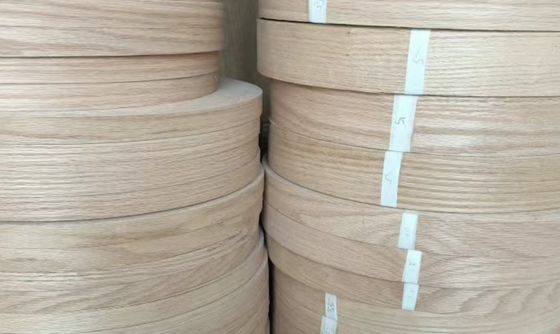 Red Oak Veneer Edge Banding Alta Elasticidade Resistência ao desgaste