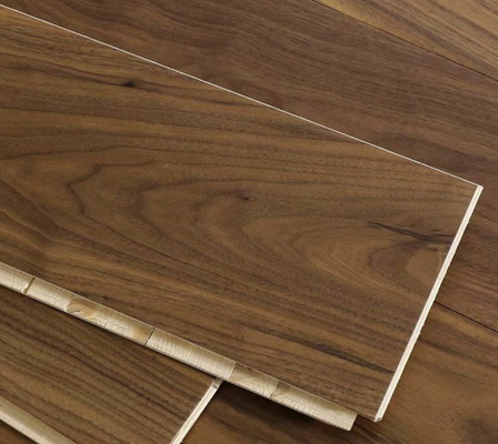 Material de decoração de interiores de piso composto de nozes pretas